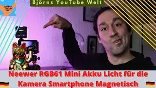 Neewer RGB61 Mini Akku Licht f&uuml;r die Kamera Smartphone Magnetisch.  Viele Ideen f&uuml;r bessere Videos.