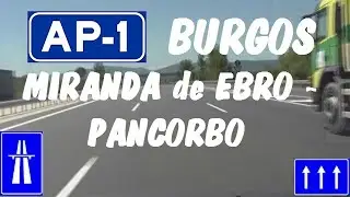 AP-1 Burgos , Autopista del Norte , Tramo: Miranda de Ebro - Pancorbo / AP-1 Motorway , Spain.