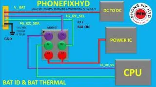 Battery I2C New Circuit Youtube First Video || Bat ID & BatThermal Full Detail Video #newphonefixhyd