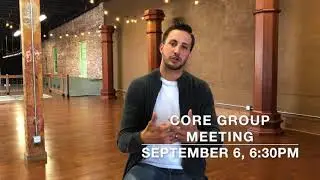Core Group Meeting September 6, 6:30pm