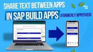 Use Native Sharing Dialogue In SAP Build Apps For Text