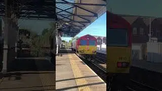 DB Cargo UK 66117 passing Goole