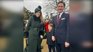 Wolfie with Edoardo Mapelli Mozzi and Princess Beatrice at Sandringham on Christmas Day For Beginner