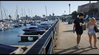 Marina Cascais, Walking Tour in August 2021, Cascais, Portugal [4k Ultra HD]