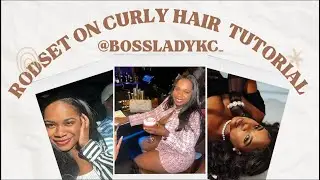 Trying a rodset on my natural curly 3c ish hair type