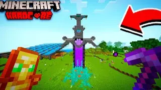 I made a BEAUTIFUL NETHER PORTAL in HARDCORE!😍