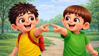 Left Right Song for Kids | Piklu Popo Cartoon | Hindi Rhymes | Piklu Popo