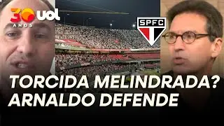 'TORCEDOR MELINDRADO PORCARIA NENHUMA!' ARNALDO REBATE JULIO AO VIVO SOBRE O S&Atilde;O PAULO