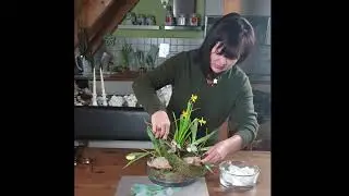 Fr&uuml;hling 2 runde Vase. Весна 2 круглая ваза