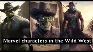 Marvel characters in the Wild West| NeuroArt Transformation|