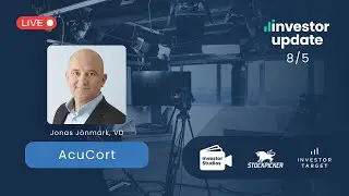 AcuCort Q1 - VD Jonas J&ouml;nmark presenterar kvartalsrapport Q1 2025 med Q&A