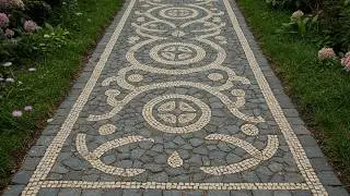 13 DIY Stone Mosaic Ideas for Rustic Garden Paths | Easy, Stunning Walkway Designs on a Budget!