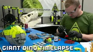 Speed Building a 3D Printed Dino!?!