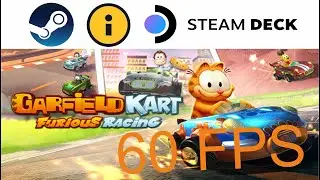 Garfield Kart Furious Racing on Steam Deck in 720p 60 Fps
