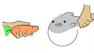 Pufferfish Eating A Carrot(Animation)