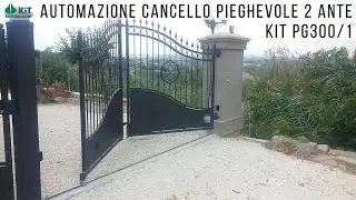 Automazione cancello Pieghevole a Libro 2 ante con kit PG300/1
