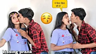 Kissing prank on girlfriend 🫣ll gone romantic😍ll आज ये किया हुआ 😛ll Aashish_prank