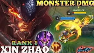 XIN ZHAO AGGRESSIVE MVP PLAY! PERFECT MAP CONTROL - TOP 1 GLOBAL XIN ZHAO BY Xivr - WILD RIFT