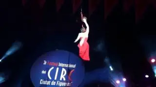 Solo Aerial Straps Beautiful Elegant Circus Act Variety Show Entertainment