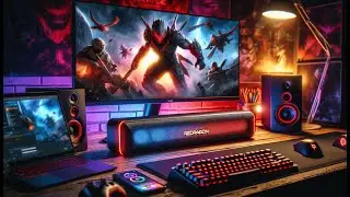 🎵 Redragon GS560 RGB Desktop Soundbar Review 🔊