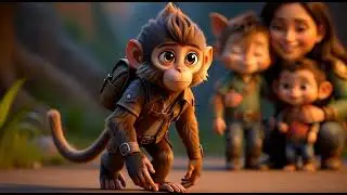 A Fantasy✨ Adventure 🌠 Jungle Story Of How A Monkey Became A Hero ✨🐵