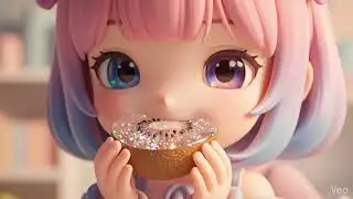 Glass Kiwi Eating ASMR 🍃 | Cute Chibi Cartoon