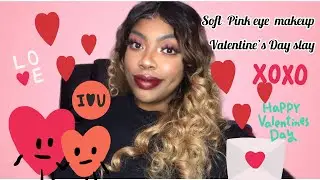 Soft Pink eye makeup | Valentine's Day Slay