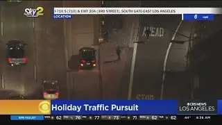 Pursuit suspects at large following Temple City pursuit