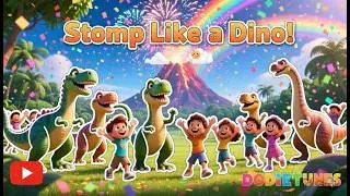 🦖 Stomp Like a Dino! 🦕 | Fun Dinosaur Dance Song for Kids | Sing, Roar & Learn with DodieTunes!