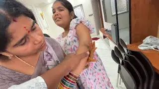 Gayathri కింద పడింది పాపం full edchindi|| ఎప్పుడు edo okati చేసుకుంటాది || అందరికి నవరాత్రులు శుభా