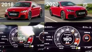 2018 Audi TT RS vs 2020 Audi TT RS 0-250 kmh race