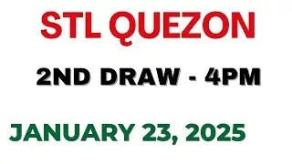 STL Quezon 2nd draw result today live 23 January 2025