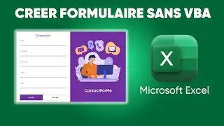 Cr&eacute;e un formulaire sans VBA avec Excel