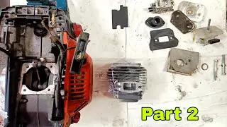 cylinder kit ko kese set kare||chainsaw machine repair||62cc58cc engine kese Dale||
