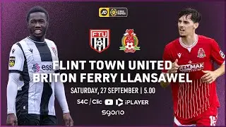 FULL MATCH: Flint Town United v Briton Ferry Llansawel | English Commentary | JD Cymru Premier