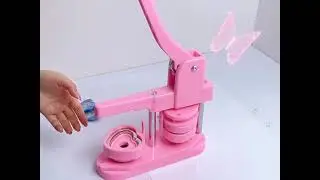heart badge pin button making machine