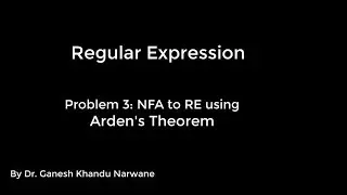 Regular Expression - Arden's Theorem ( Problem 3: NFA to RE )