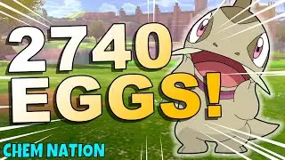 SHINY AXEW REACTION | ALMOST 3000 EGGS! | Pokemon Sword and Shield