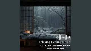 Gentle Rain at Night | 3 Hour Sleep & Relaxation Sound