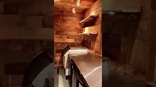20' Shipping Container Bar with wood interior finish - ContekPro Modular Kitchens