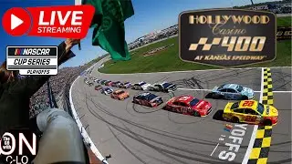 🔴Hollywood Casino 400 at Kansas. Live NASCAR Cup Series.  Live Commentary & Reaction Livestream