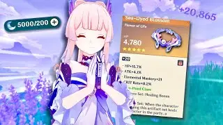 farming the PERFECT artifacts for Kokomi (genshin impact)