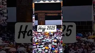 Makkah During Hajj 2025 🕋 | Tawaf Around the Kaaba | Spiritual Moments in Masjid al-Haram #shorts