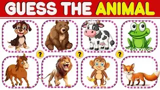 Guess the Animal 🐶🐱🦁 | Fun Animal Quiz for Kids | Brain Joy Kids