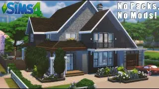Идеальный семейный дом для базовой игры 🏡 Без наборов и модов! THE SIMS 4 | Покадровая съёмка