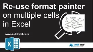 Format Painter in Excel on multiple cells (shortcut)