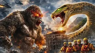 King Kong vs Giant Anaconda Full Battle 4K 🦍🐍 | Epic Monster Fight Cinematic