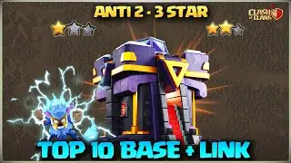 TOP 10 BEST TH15 WAR BASE | TH15 WAR BASE WITH COPY LINK | Best TH15 Anti Super yeti BASE 2025 coc🎉
