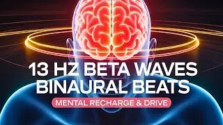 13 Hz Beta Waves Binaural Beats for Mental Recharge & Drive