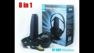 Беспроводные наушники wireless headphone 8in1 Краткий обзор